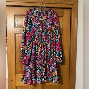 Long sleeve floral dress